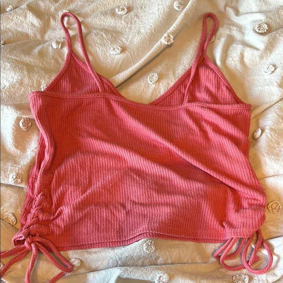 Pink Ribbed Tank Top - Picture 4 of 4